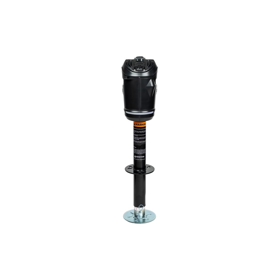 Black 3500 lb Electric Trailer Jack with Cover E653853