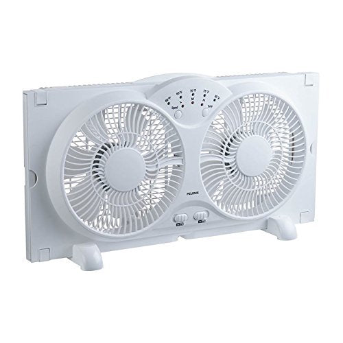 9 Inch 3 Speed Digital Twin Window Fan W232