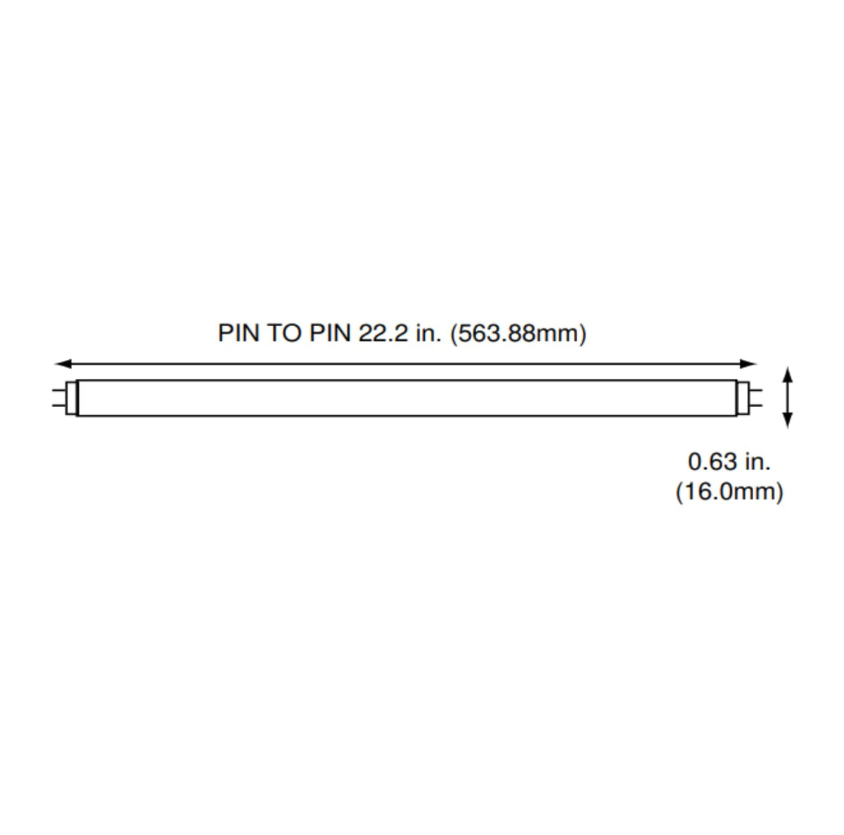 24 Inch 24W 4100K Cool White T5 Fluorescent Bulb Pack of 10 S4752