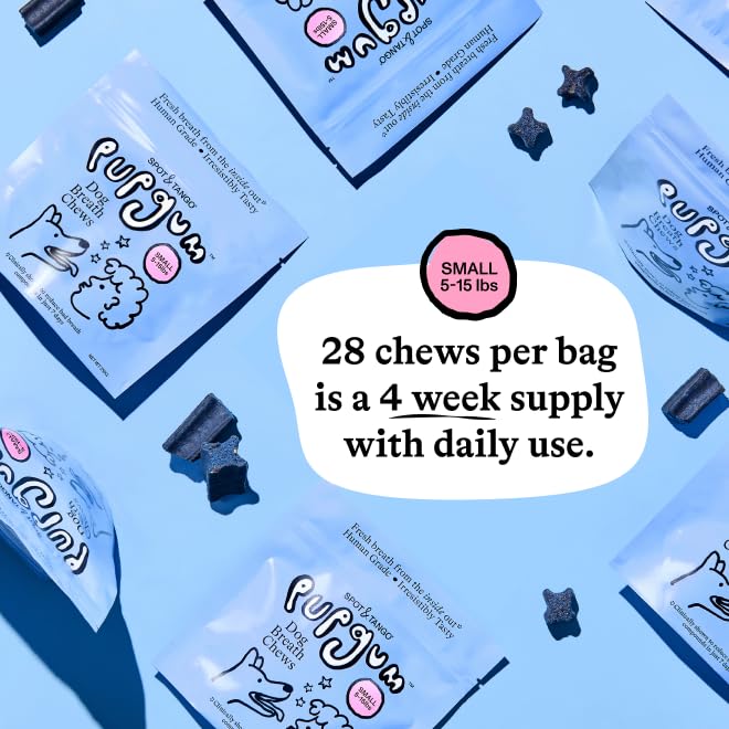 Dog Dental Chews for Fresh Breath & Clean Teeth 28 Chews G33834
