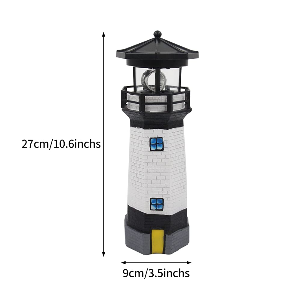 Solar Lighthouse Rotating Beacon Light O114756