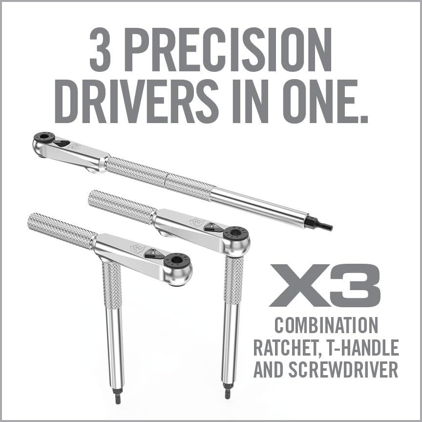 Torque Screwdriver & Ratcheting Driver Tool Set with 12 Bits & Storage Case N598731
