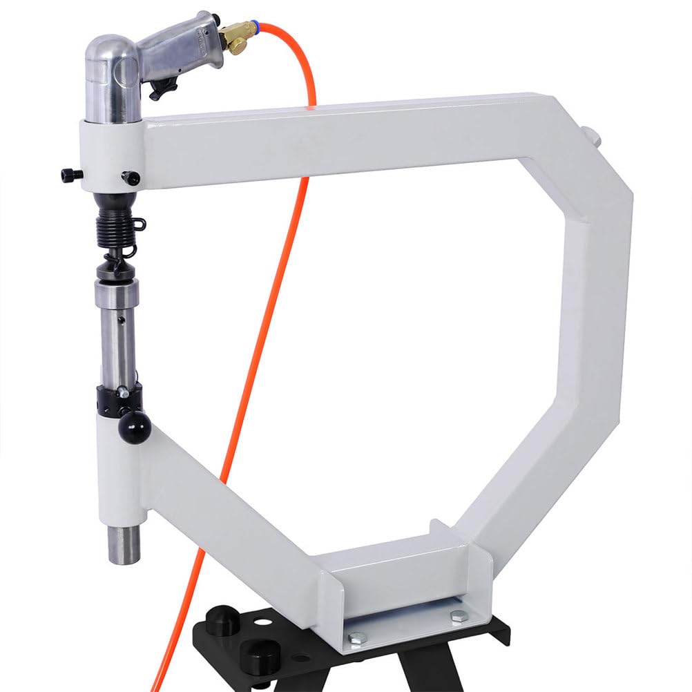 Pneumatic Planishing Hammer, 4" Throat Depth Metal Shaping Hammer with Foot Pedal & Steel Stand B737
