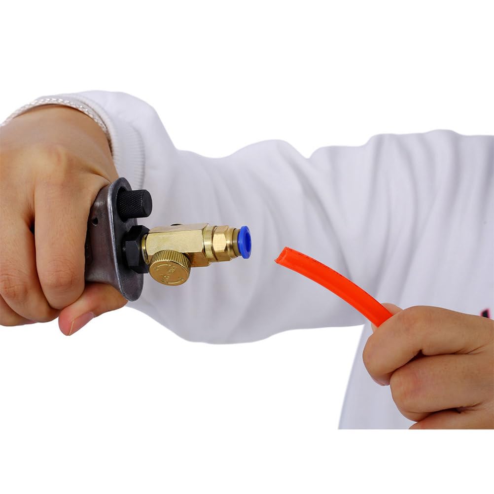 Pneumatic Planishing Hammer, 4" Throat Depth Metal Shaping Hammer with Foot Pedal & Steel Stand B737