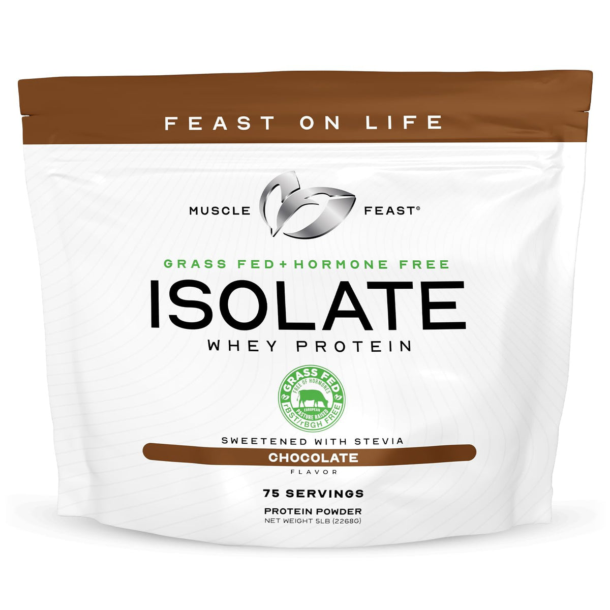 Grass-Fed Whey Protein Isolate Vanilla Chocolate 5lb Y622537
