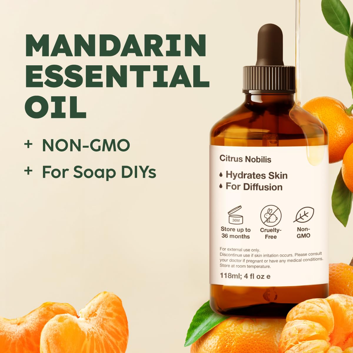 Lavender Mandarin Essential Oil Set 2X 4 Fl Oz R780