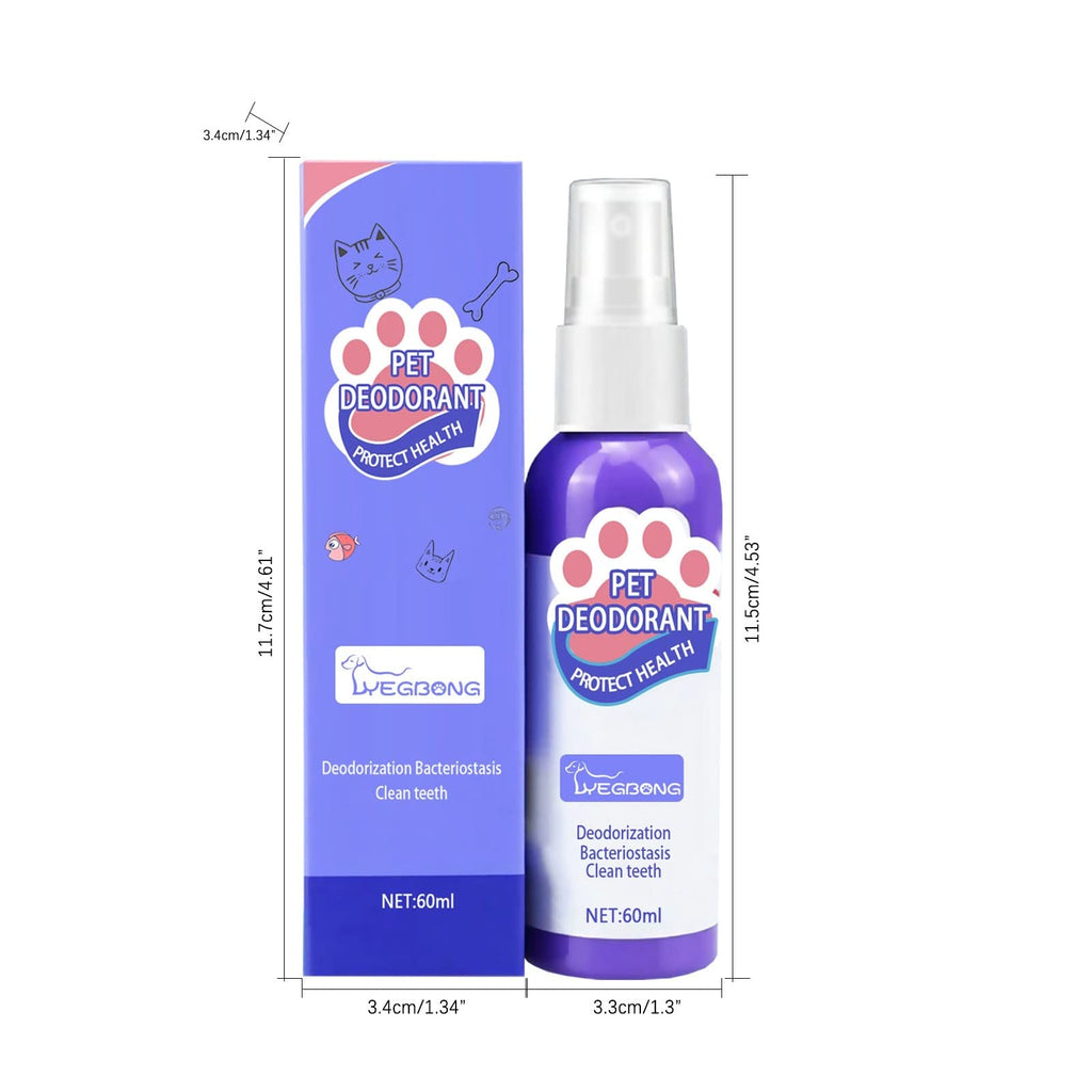 Pet Breath Freshen Spray 60ml Oral Hygiene Solution for Dogs & Cats P74133