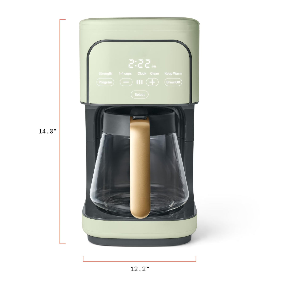 Sage Green 12-Cup Programmable Drip Coffee Maker B58172