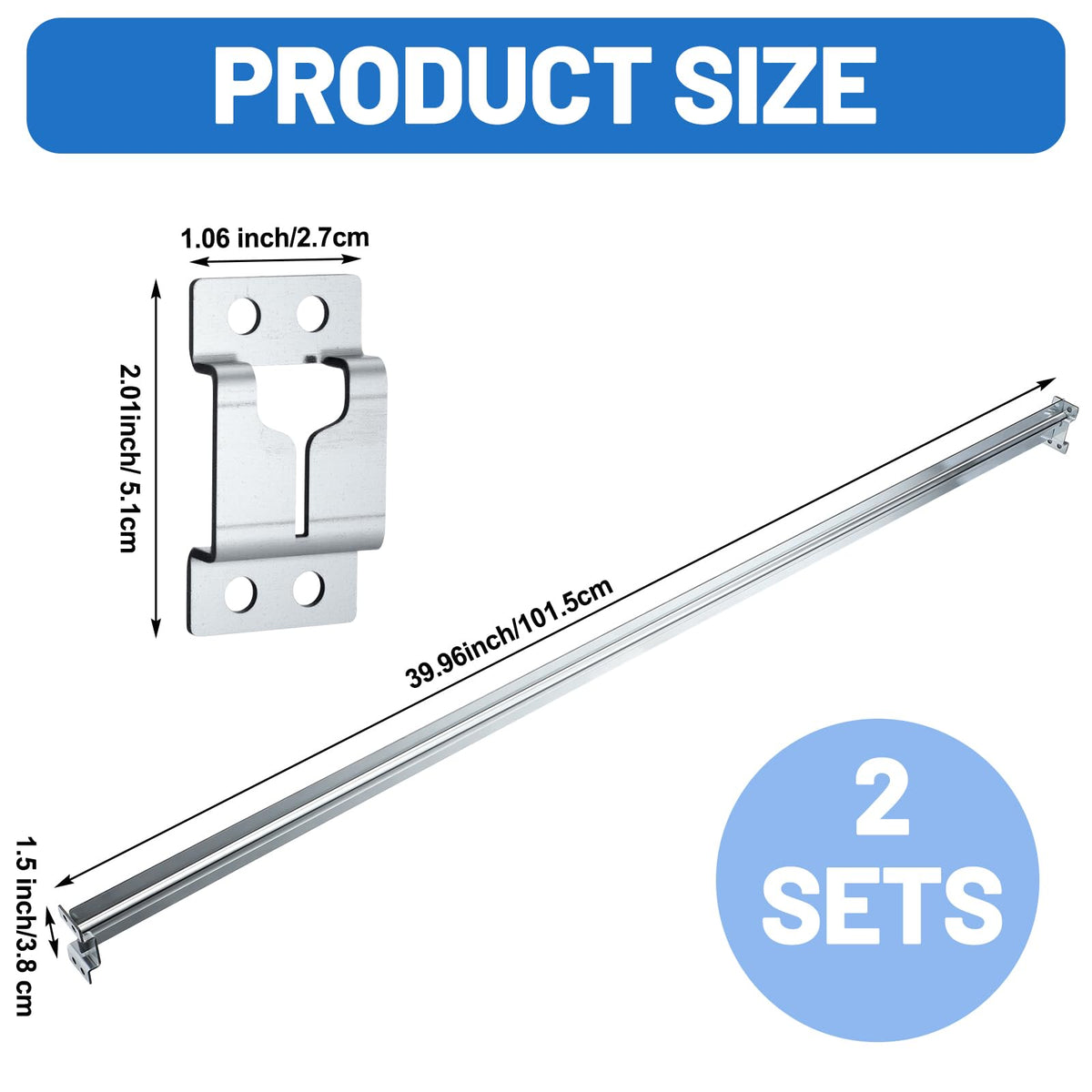 Universal Hanging File Rails 2 Pack E4398