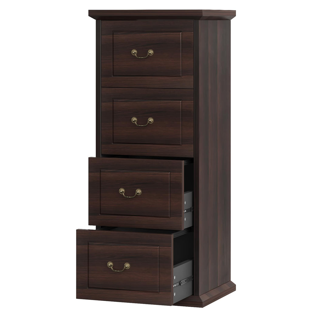 4 Drawer Walnut File Cabinet W473797
