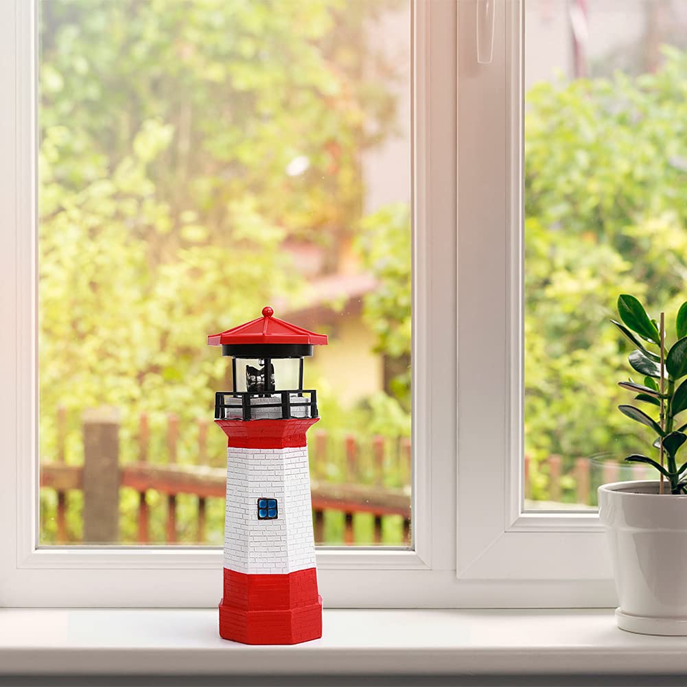 Solar Lighthouse Rotating Beacon Light O114756