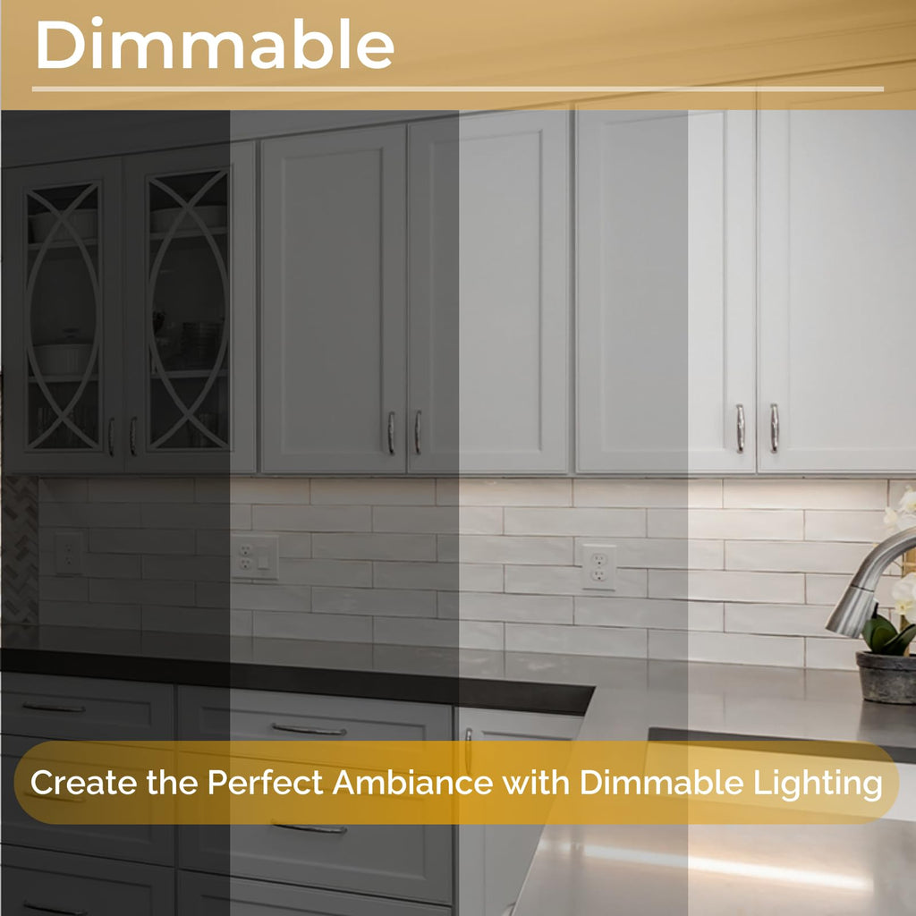 24-Inch LED Under Cabinet Light, Dimmable Color Selectable, 11W, White C31948
