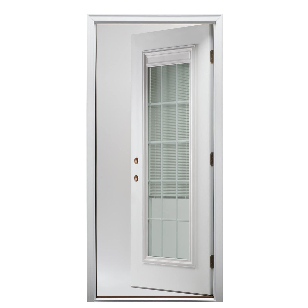 Primed Steel Right-Hand Inswing Full Lite Prehung Front Door 36" x 80" X523631