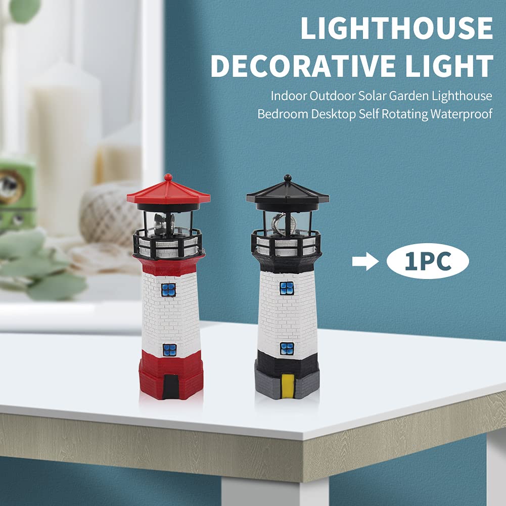 Solar Lighthouse Rotating Beacon Light O114756