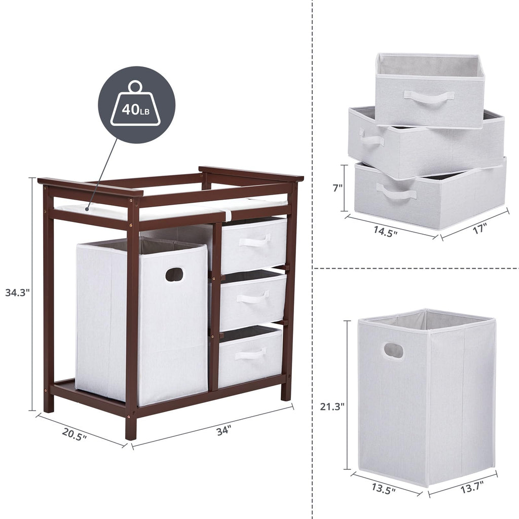 Wooden Baby Changing Table R42629