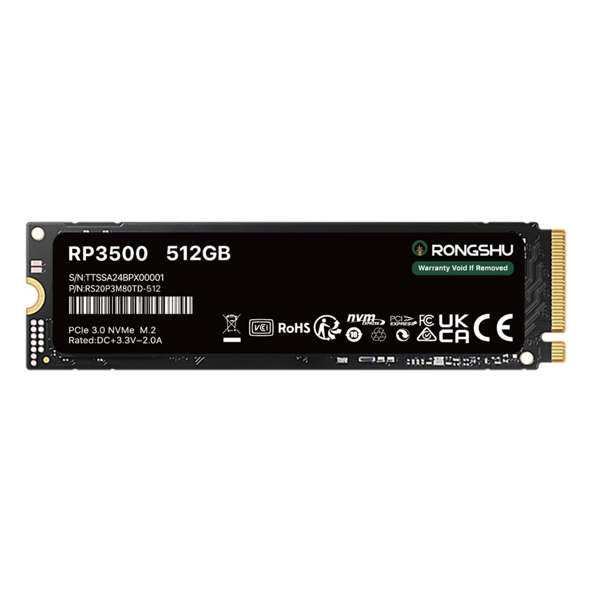 512GB NVMe M.2 PCIe Gen 3×4 Internal SSD E234617