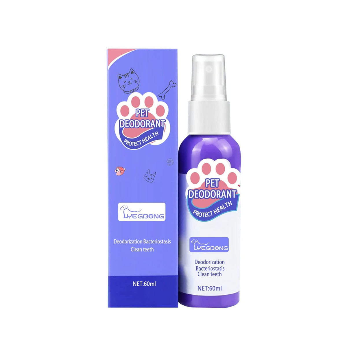 Pet Breath Freshen Spray 60ml Oral Hygiene Solution for Dogs & Cats P74133