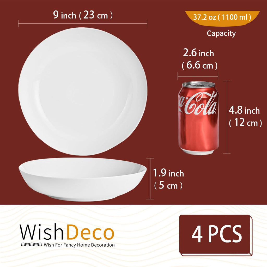 Pasta Bowls Set of 4 Porcelain 9 Inch X618814