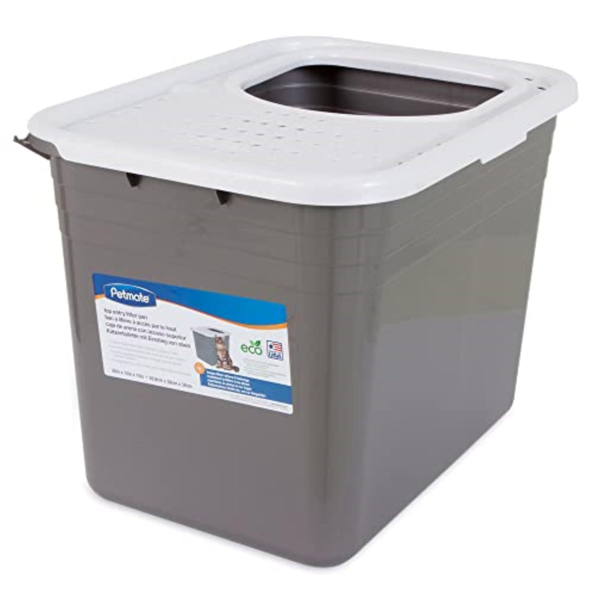 Enclosed Cat Litter Box with Hinged Lid Z161292