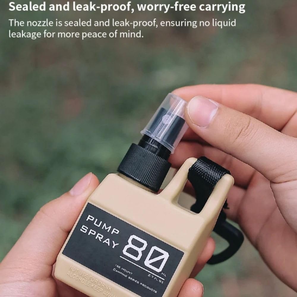 80ml Refillable Leak-Proof Plastic Spray Bottle J9863