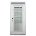 Primed Steel Right-Hand Inswing Full Lite Prehung Front Door 36" x 80" X523631