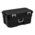 22 Gallon Black Wheeled Plastic Storage Trunk M472