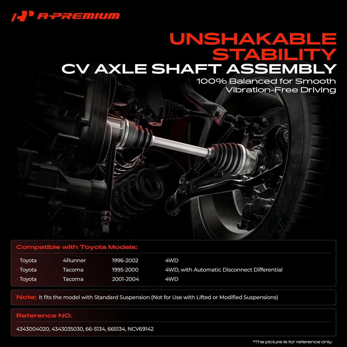 Front CV Axle Shaft Assembly T856