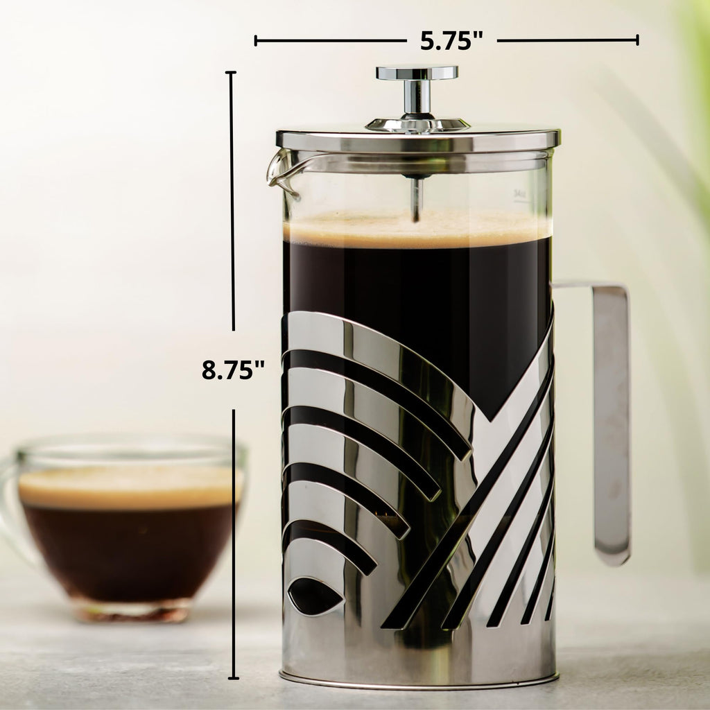 French Press Coffee Maker 34oz with 4 Filters B92998