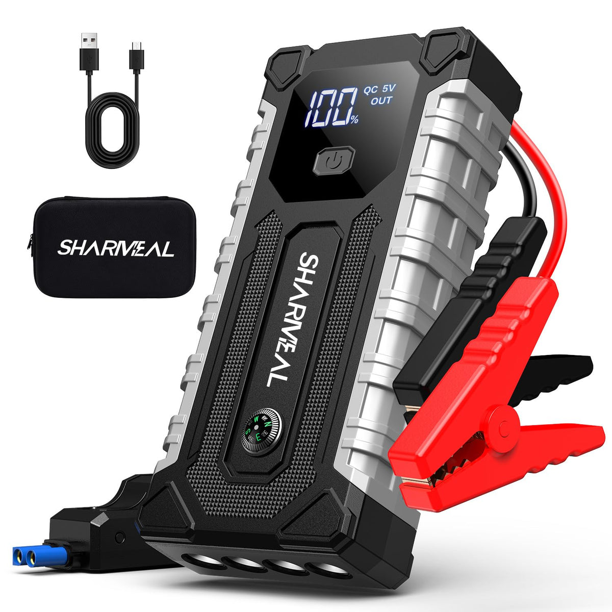 7000A 12V Portable Jump Starter with LED Light T7691