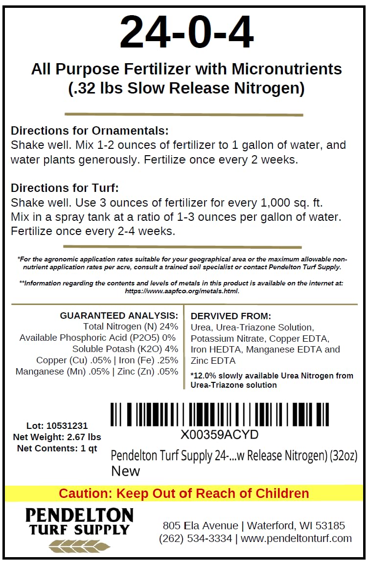 All Purpose Liquid Fertilizer with Micronutrients 32oz O9547