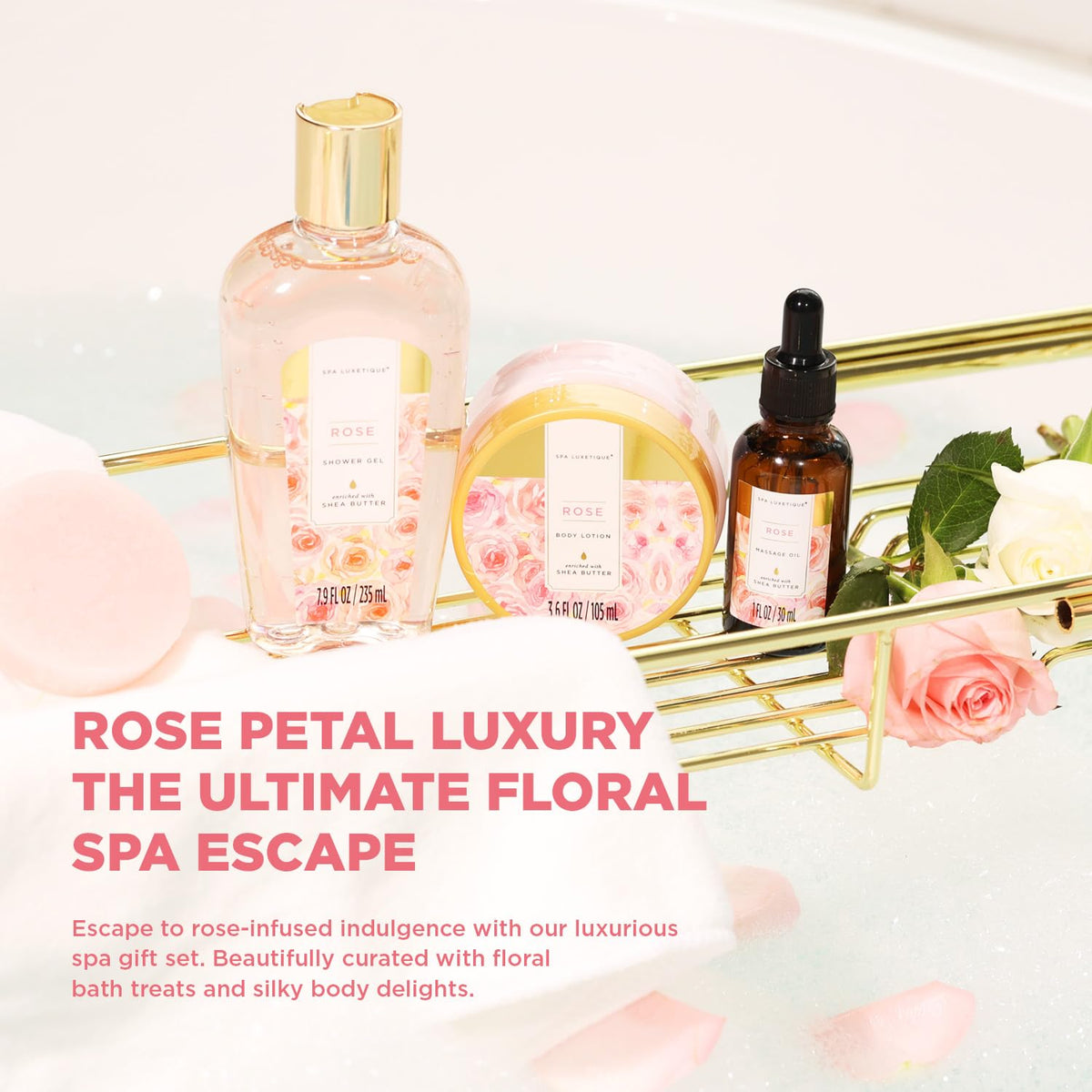 15 Pc Rose Spa Gift Set D5785