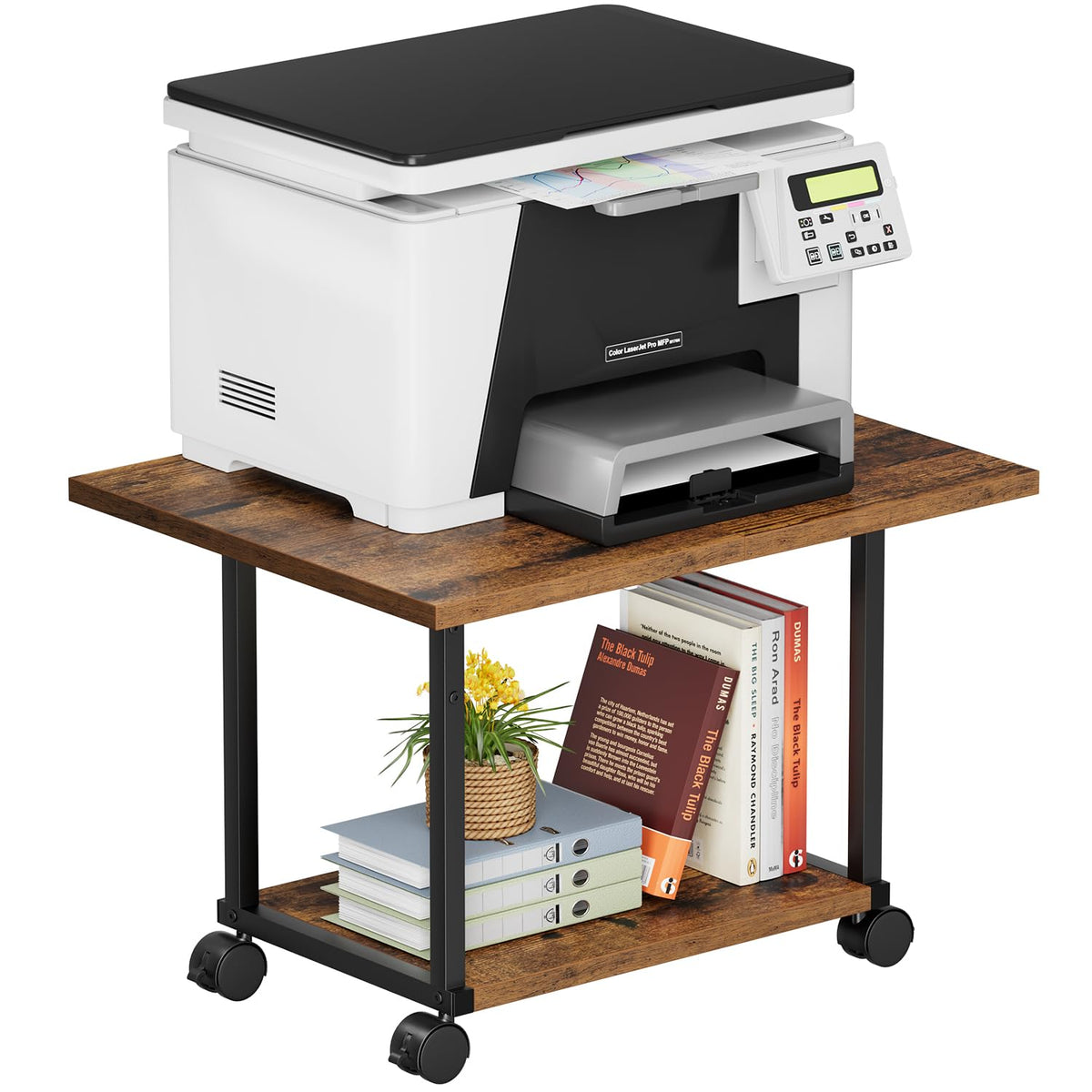 2-Tier Under Desk Printer Stand W749636