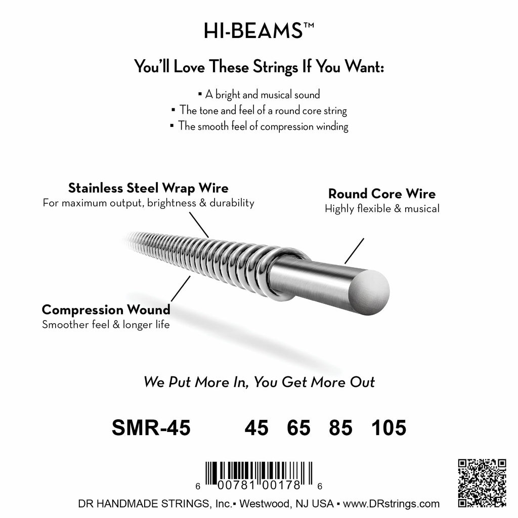 Stainless Steel Bass Strings 45-105 Short P284
