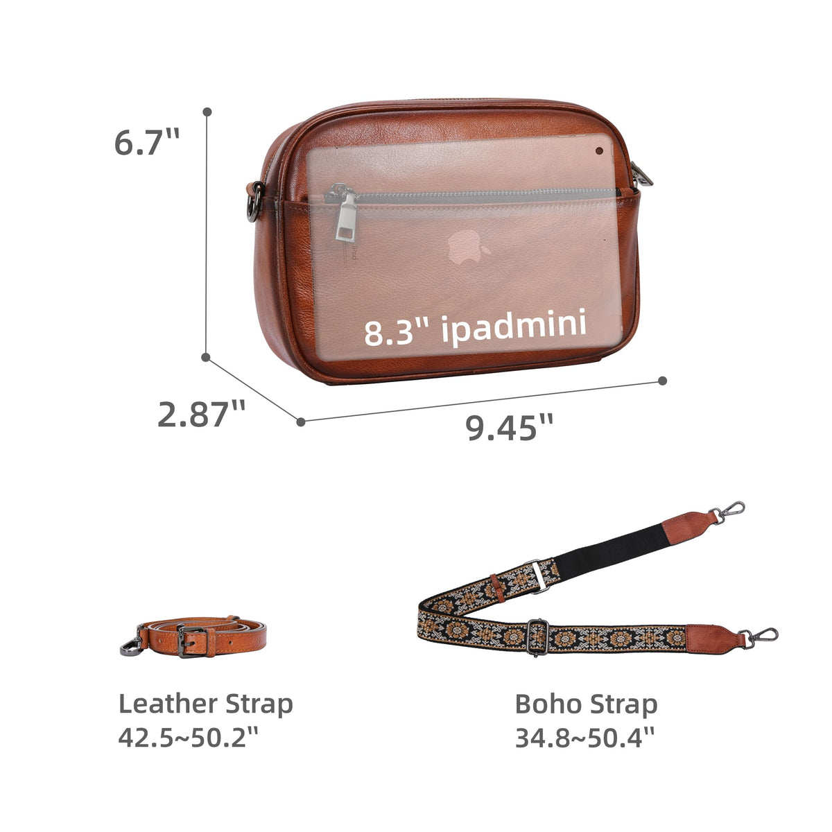 Genuine Leather Shoulder Handbags C63780