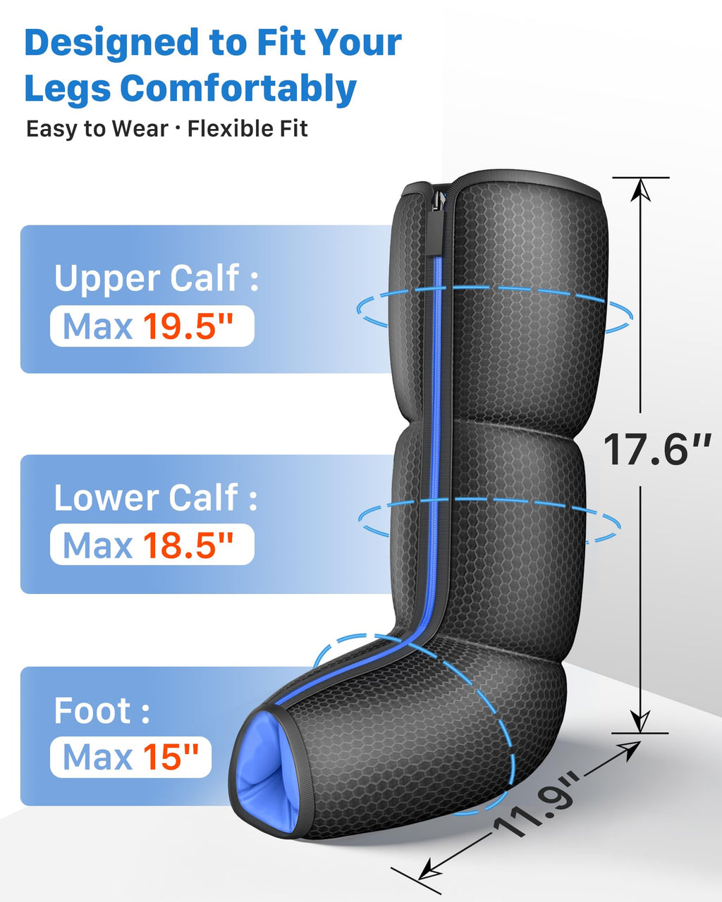 Air Compression Leg Massager with Heat L379