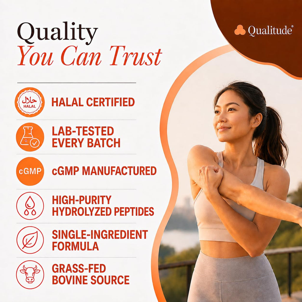 Halal Collagen Peptides Powder Grass-Fed Bovine Type I & III O5553