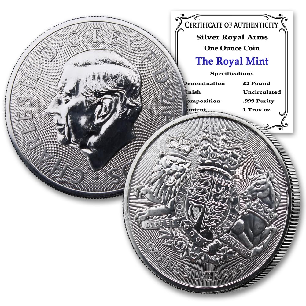 1 oz Silver British Royal Arms Coin F53322