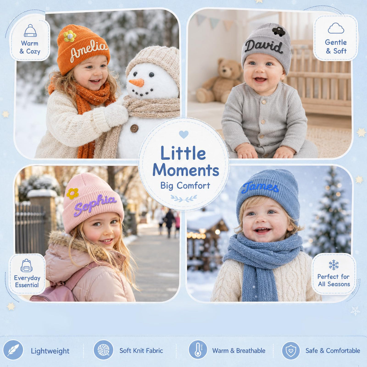 Custom Baby Beanie Hat I82902