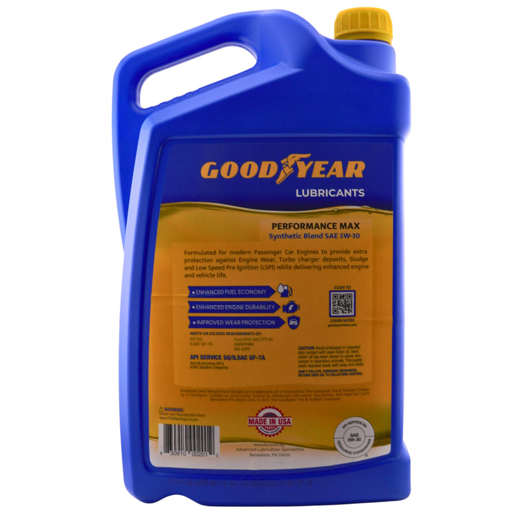 Synthetic Blend Motor Oil SAE 5W-30 5 Quart B90173