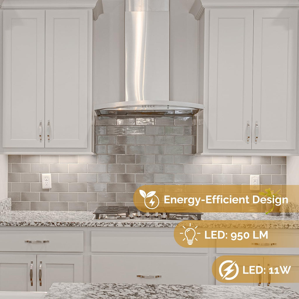 24-Inch LED Under Cabinet Light, Dimmable Color Selectable, 11W, White C31948