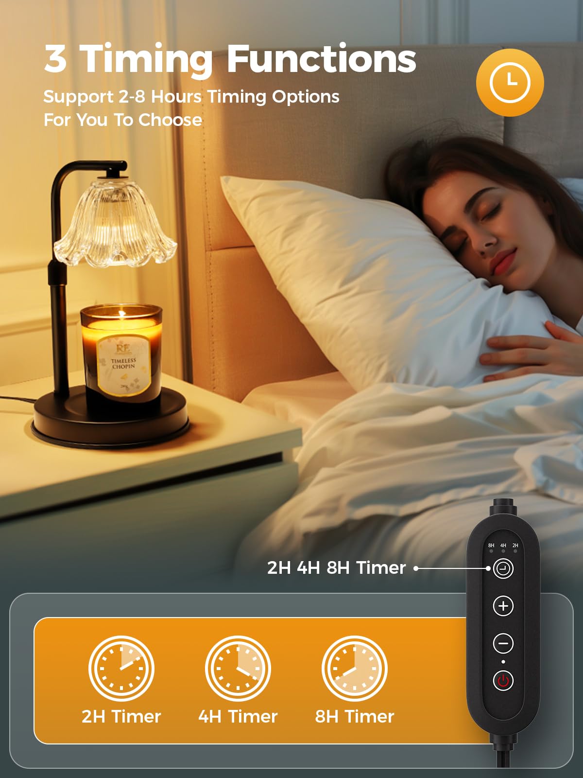 Candle Warmer Lamp with Timer H924709