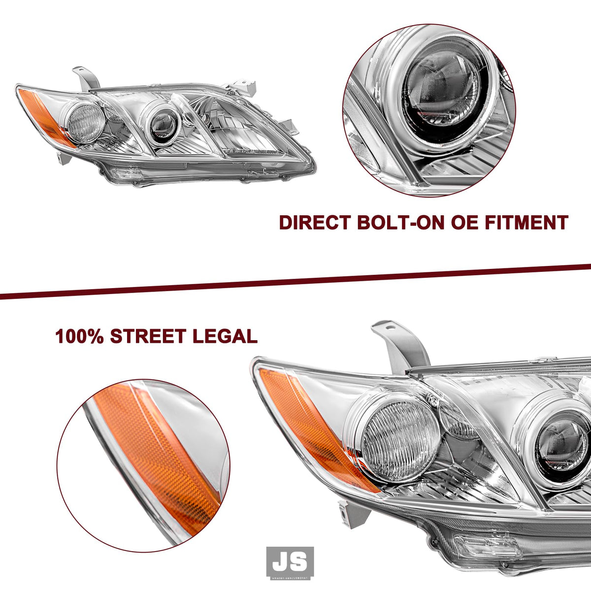 Headlight Compatible with 2007-2009 Toyota Camry M97025