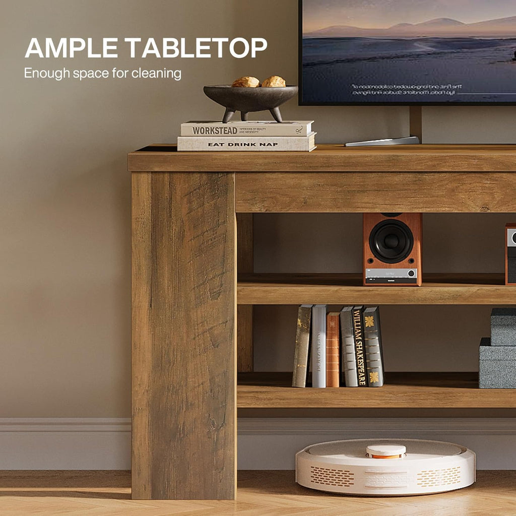47" TV Stand with 3-Tier Open Storage Shelves Q3259