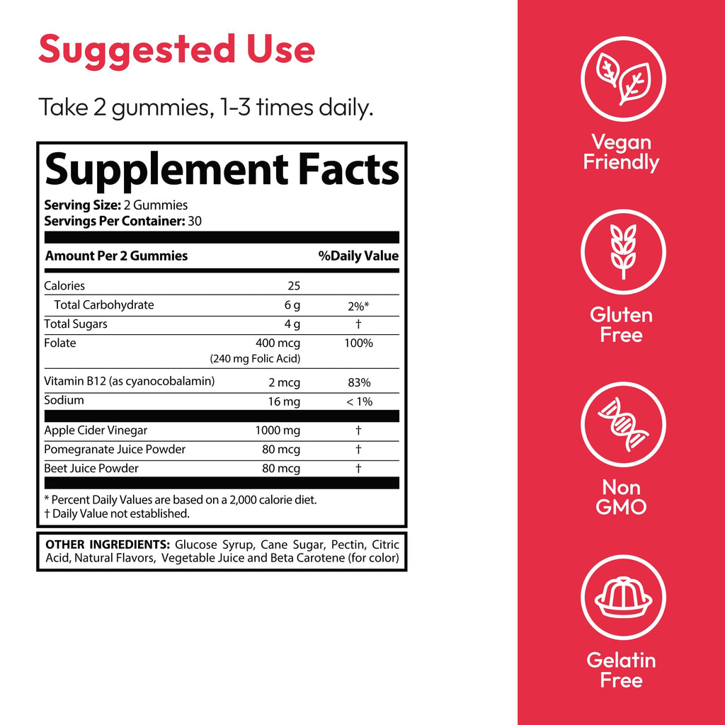 Keto ACV Gummies 1000 mg 60 Count Pack of 2 Vegan Gluten Free S7581