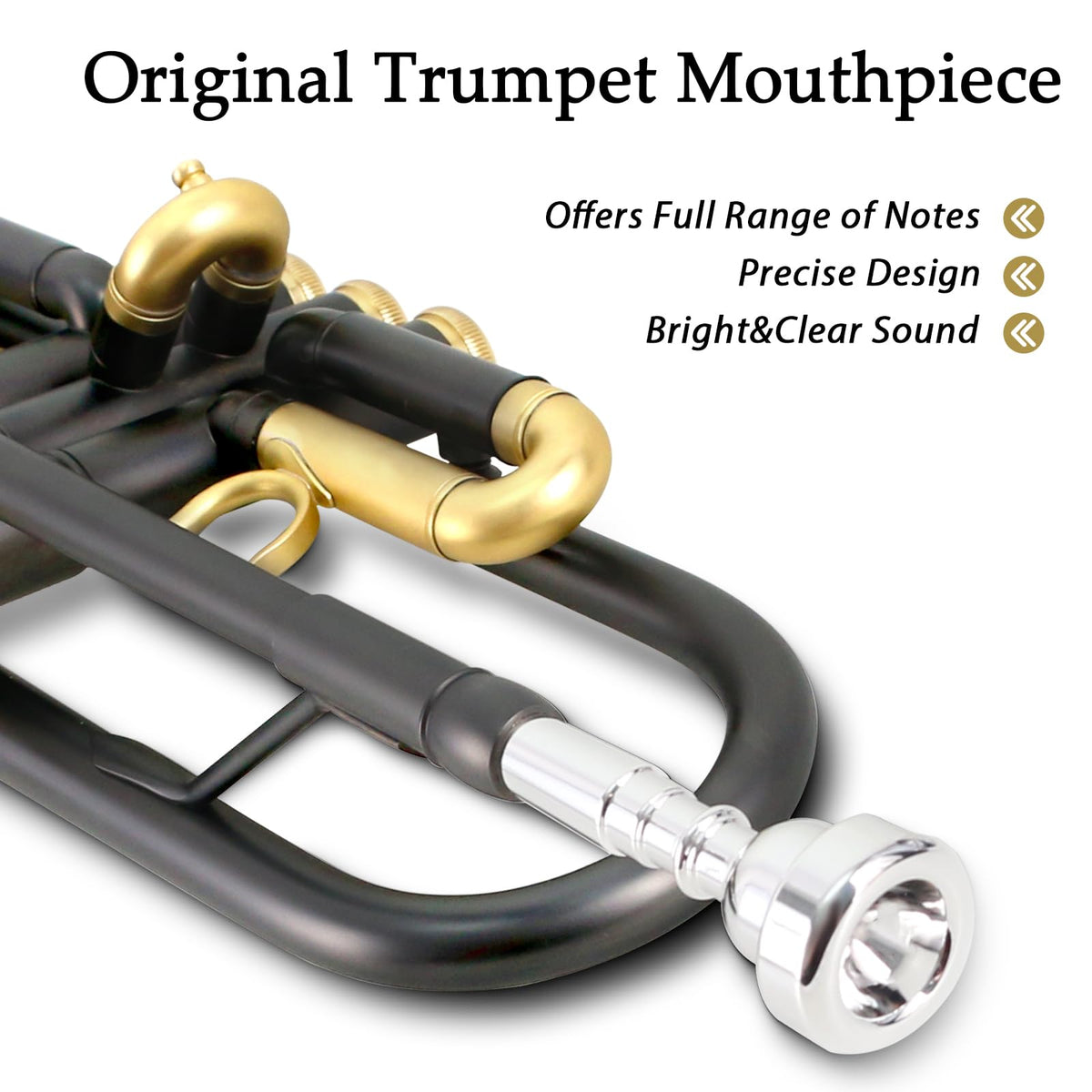Bb Brass Trumpet Set with Case & 7C Mouthpiece M52108