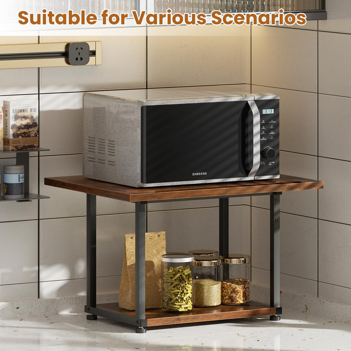 2-Tier Under Desk Printer Stand W749636