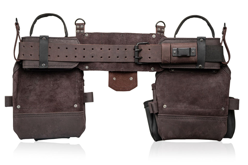 Top Grain Leather Tool Belt 18 Pockets A91781