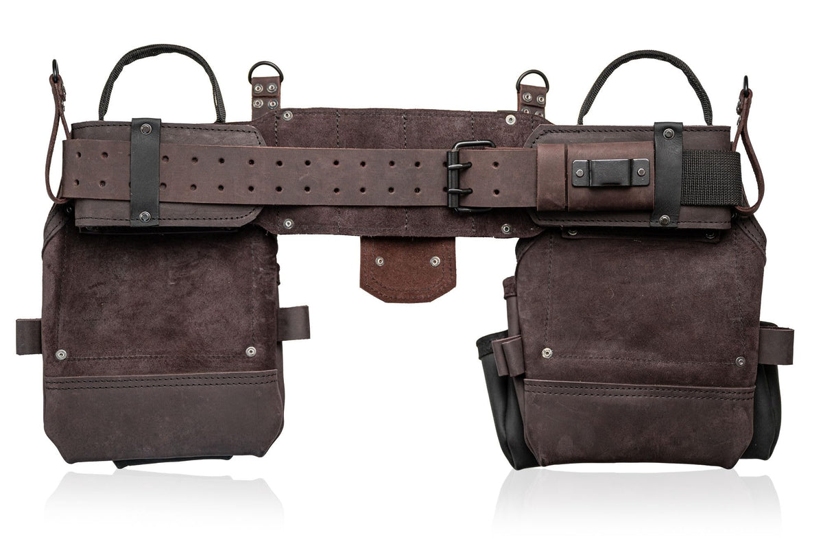 Top Grain Leather Tool Belt 18 Pockets A91781