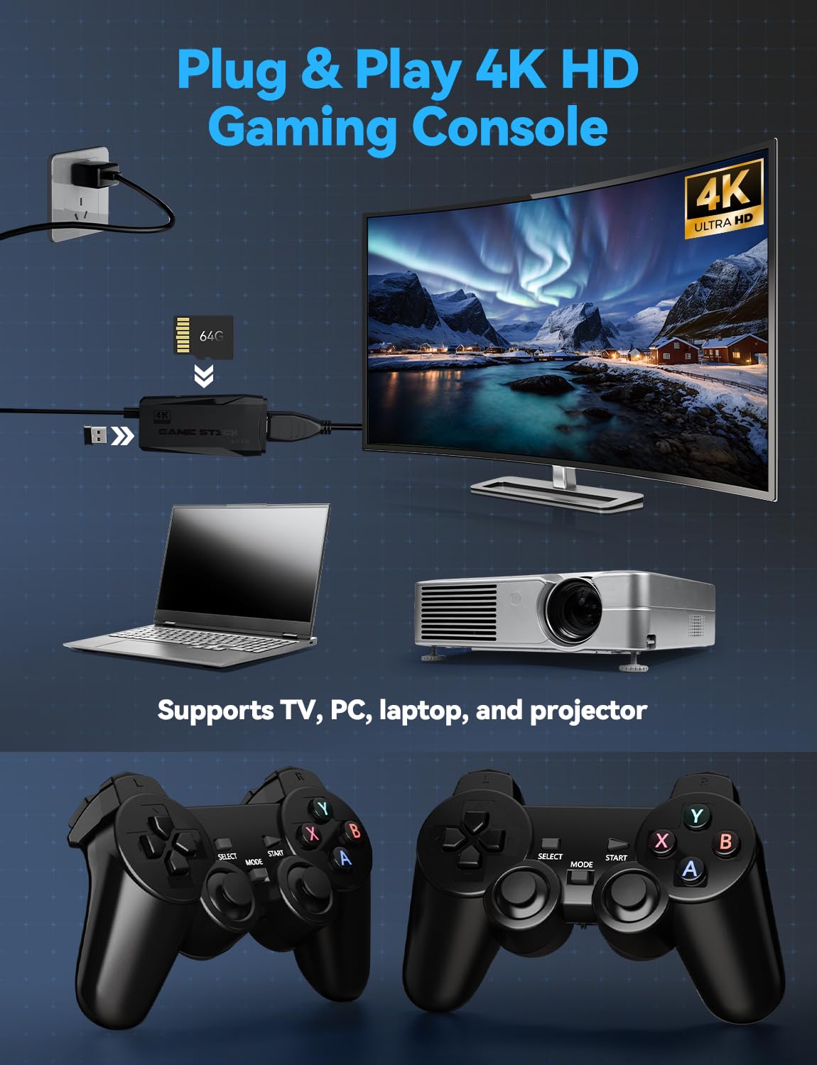 4K HDMI Retro Gaming Console Z454419