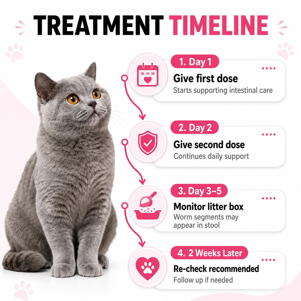 Cat Dewormer for Roundworms & Hookworms T664979